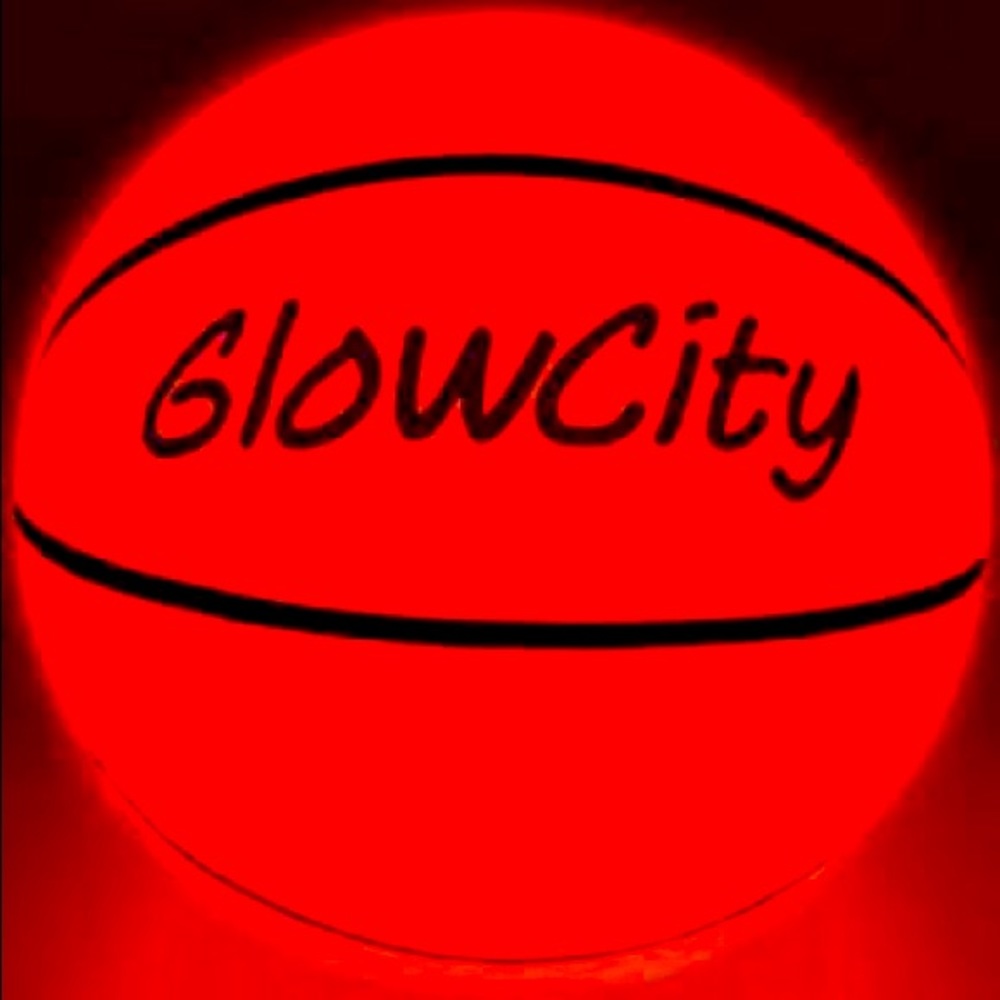 GLOWCITY Nylon wound NO. 7 Basketball Official Size and Weight  GENTLY USED